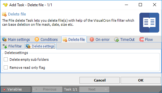 TaskFileDeletefile