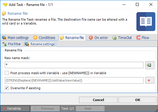 TaskFileRenamefile