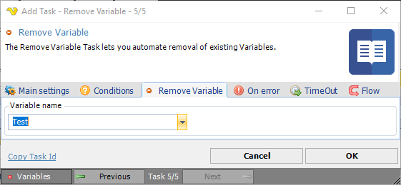 TaskInternalRemovevariable