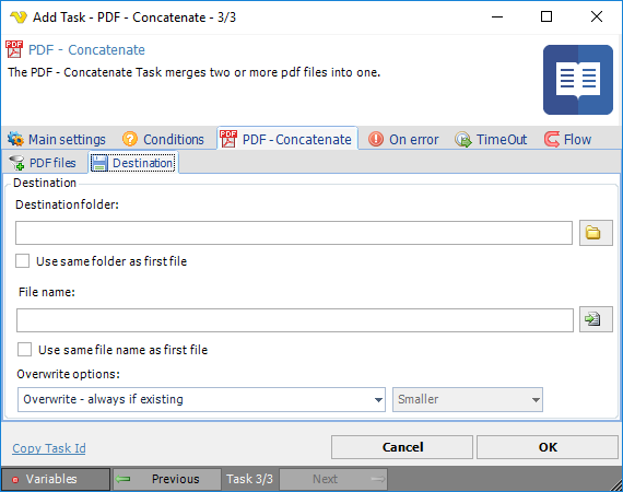 TaskPDFConcatenateDestination