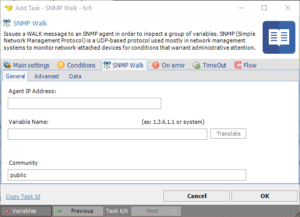 TaskSNMPWalkGeneral