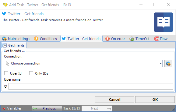 TaskSocialTwitterGetfriends