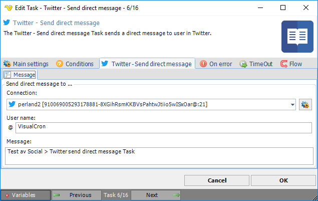 TaskSocialTwitterSenddirectmessage