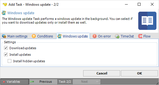 TaskSystemWindowsupdate