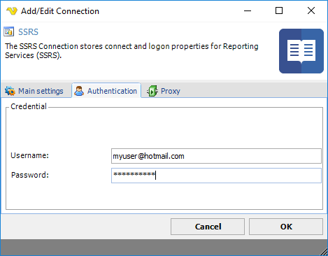 ConnectionSSRSAuthentication