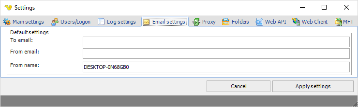 ServerSettingsEmailsettings