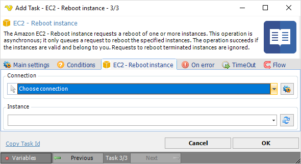 TaskAmazonEC2Rebootinstance