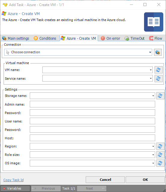 TaskAzureCreateVM