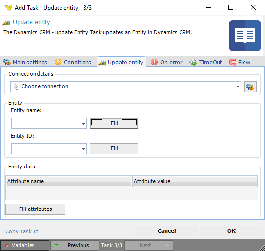 TaskDynamicsCRMUpdateentity