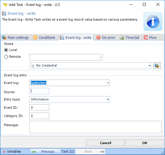 TaskEventlogWrite