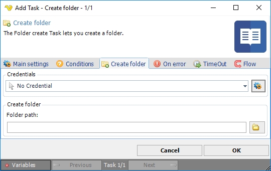 TaskFileCreatefolder