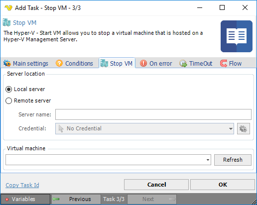 TaskHyperVStopVM