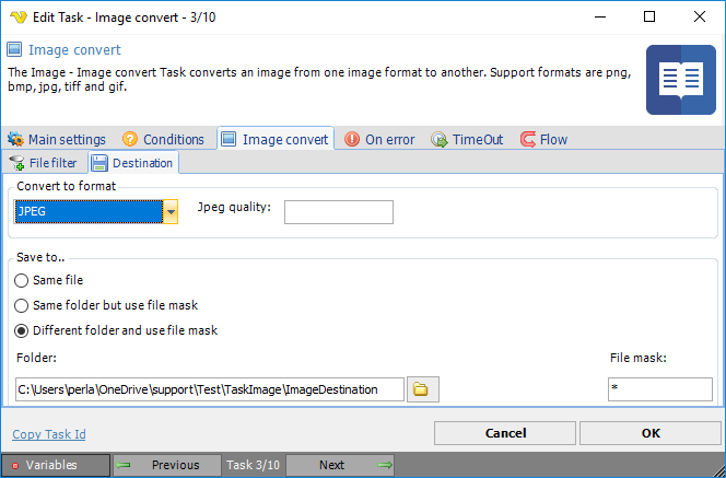 TaskImageconvertDestination