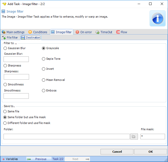 TaskImagefilterDestination