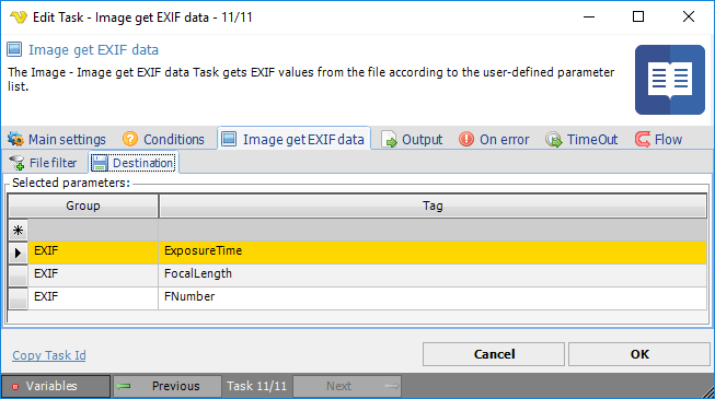 TaskImageGetEXIFdata