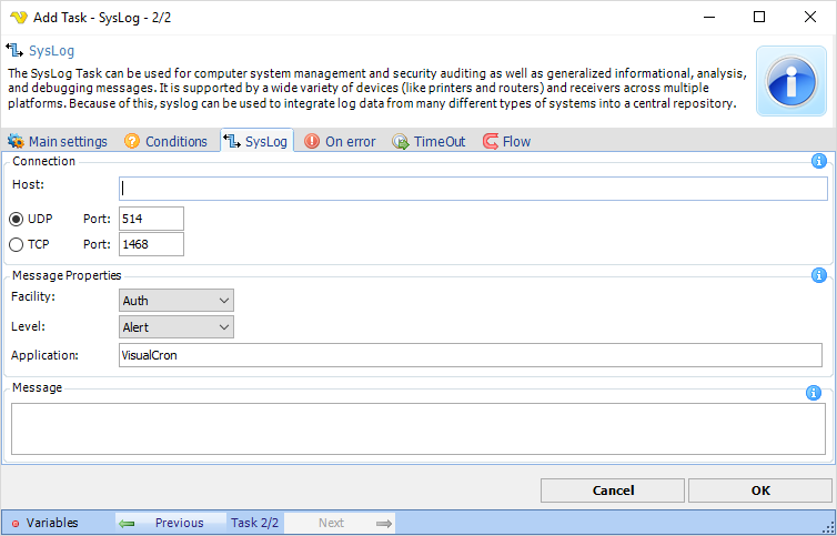 TaskMessagingSyslog