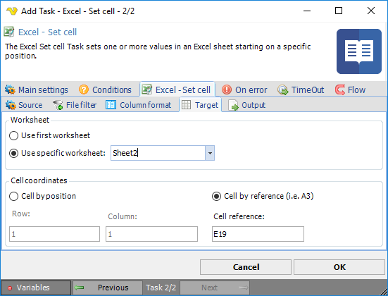 TaskOfficeExcelSetcellTarget