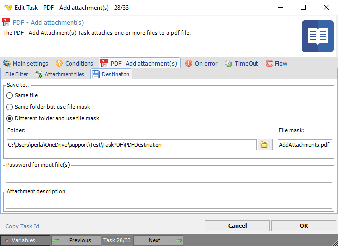TaskPDFAddAttachmentfDestination