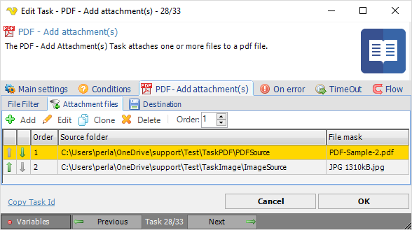 TaskPDFAddAttachmentfiles