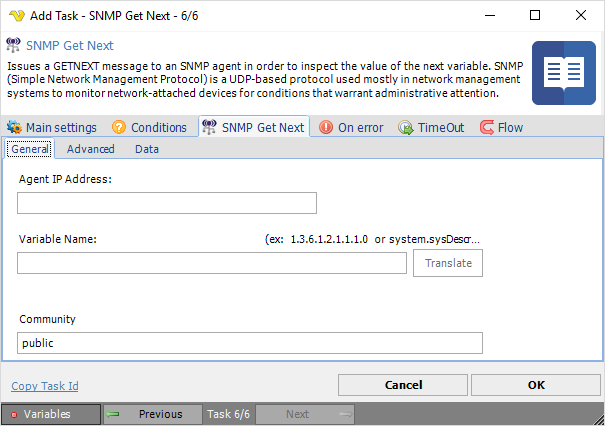 TaskSNMPGetNextGeneral