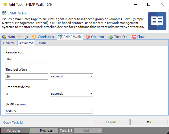 TaskSNMPWalkAdvanced